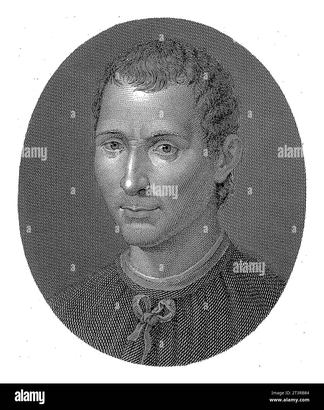 Portret van Niccolo Machiavelli, Giuseppe Marri, dopo Giuseppe Longhi, dopo Santi di Tito, 1798 - 1852, inciso vintage. Foto Stock