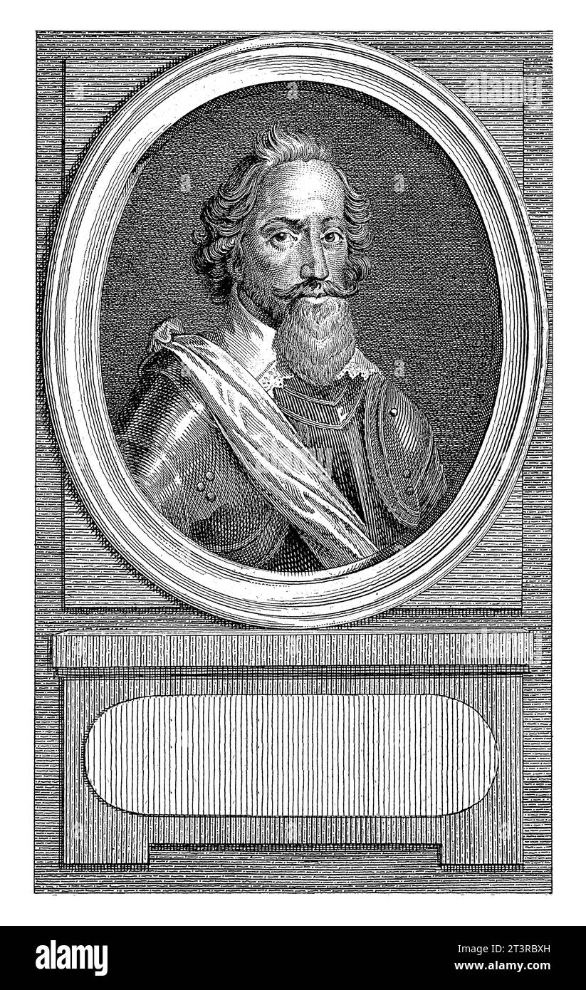 Ritratto di Robert Devreux, conte di Essex, Reinier Vinkeles (i), dopo Jacobus Buys, 1785 Foto Stock