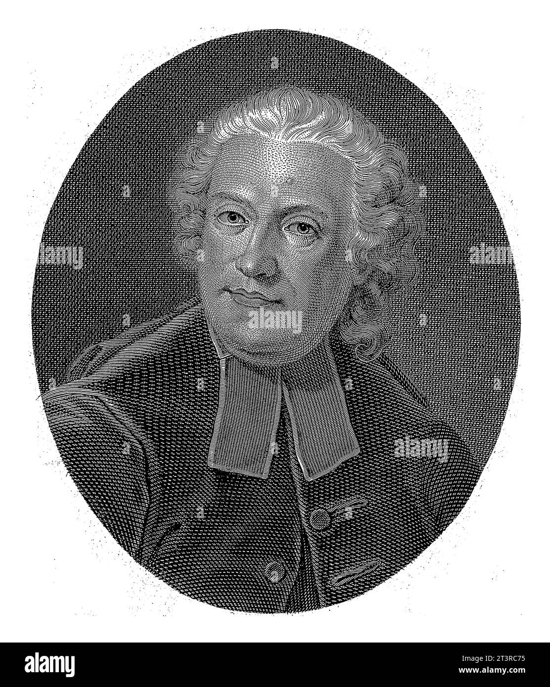 Ritratto del librettista Pietro Metastasio, Paolo Caronni, 1789 - 1842, vintage inciso. Foto Stock