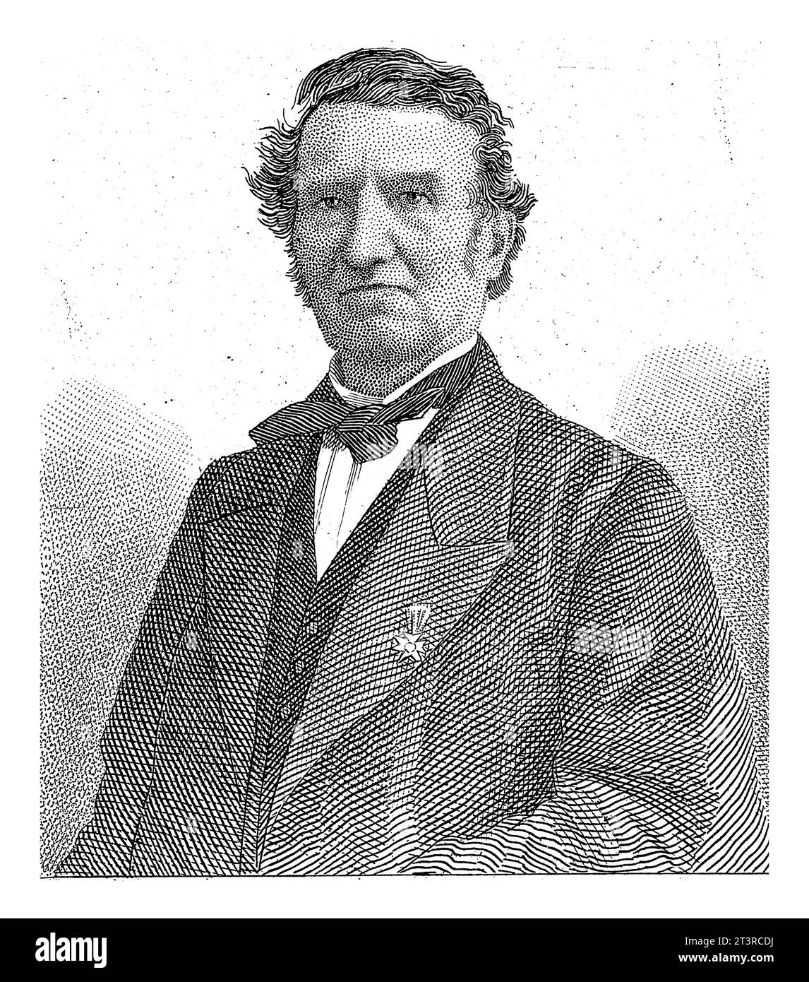 Ritratto di A.J.L.M. Lux, fondatore del Vincentiusvereniging nei Paesi Bassi, Dirk Jurriaan Sluyter, 1860 - 1886 Foto Stock