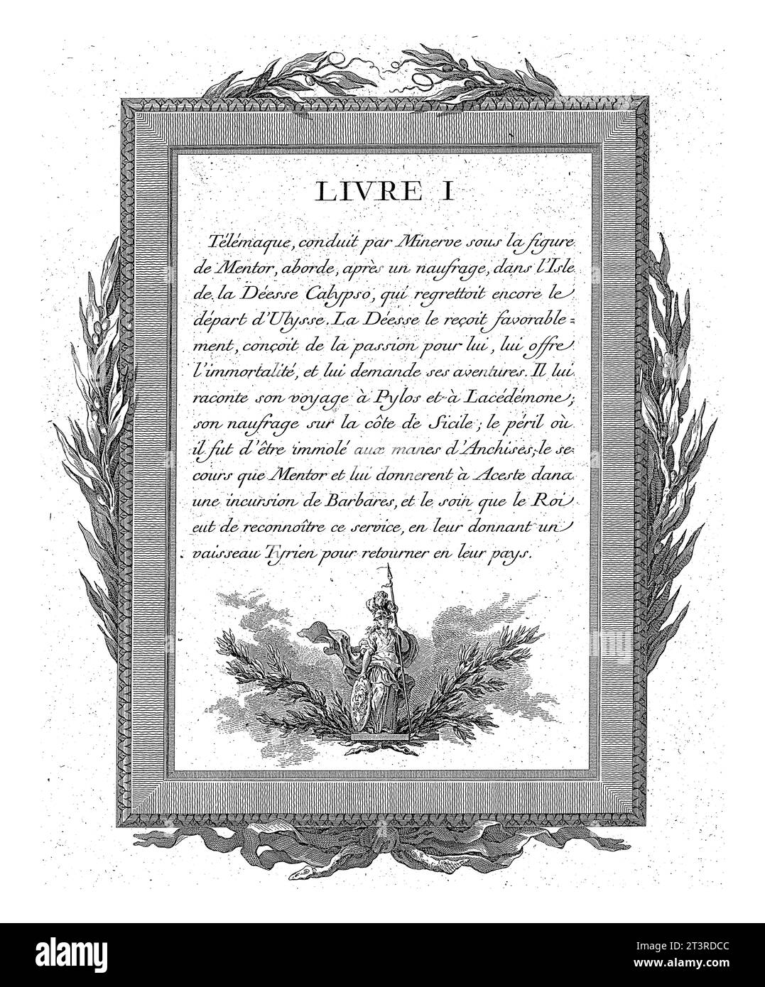 Jean-Baptiste Tilliard, 1785, anno, incorniciato, francese, testo Foto Stock