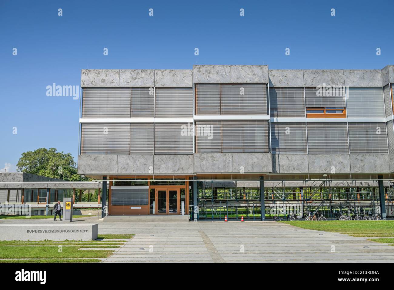 Bundesverfassungsgericht, Schloßbezirk, Karlsruhe, Baden-Württemberg, Deutschland Foto Stock