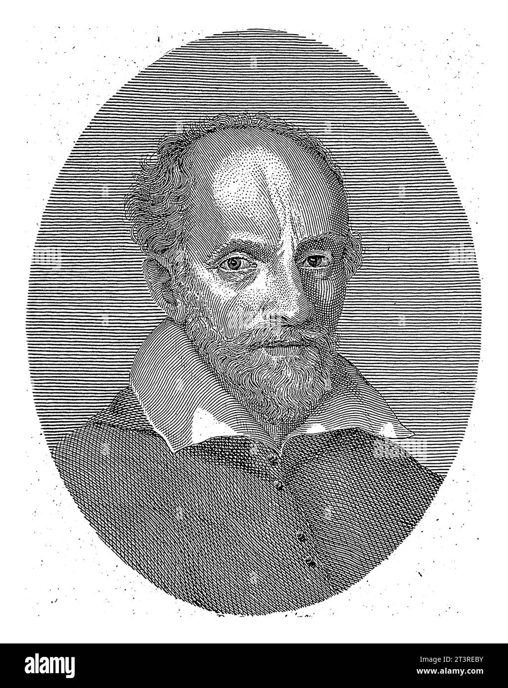 Ritratto di Guido Bentivoglio, Paolo Caronni, 1789 - 1842, inciso vintage. Foto Stock