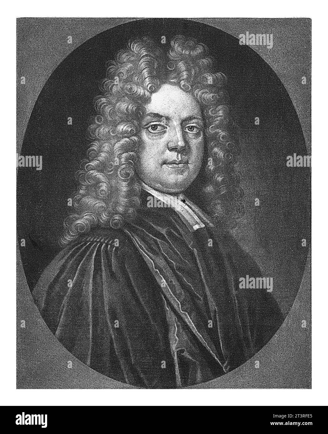 Ritratto del teologo Henricus Sacheverell, Pieter Schenk (i), dopo Thomas Gibson, 1710 Foto Stock