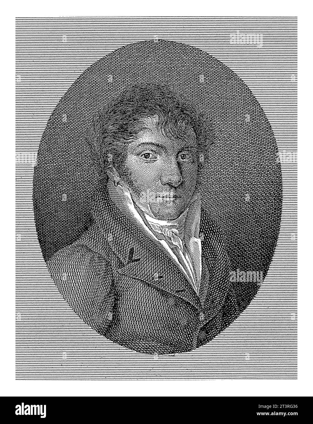 Ritratto di Salvatore Vigana, A. Altini, dopo F. Coporali, dopo il 1789 Ritratto di Salvatore Vigana in un ovale. Foto Stock