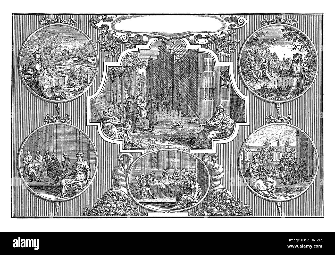 Raccolta per la riparazione dei danni di guerra a Bergen op Zoom e altre città, 1749, Anonymous, 1749 raccolta per assistenza alle persone colpite e riparazione Foto Stock