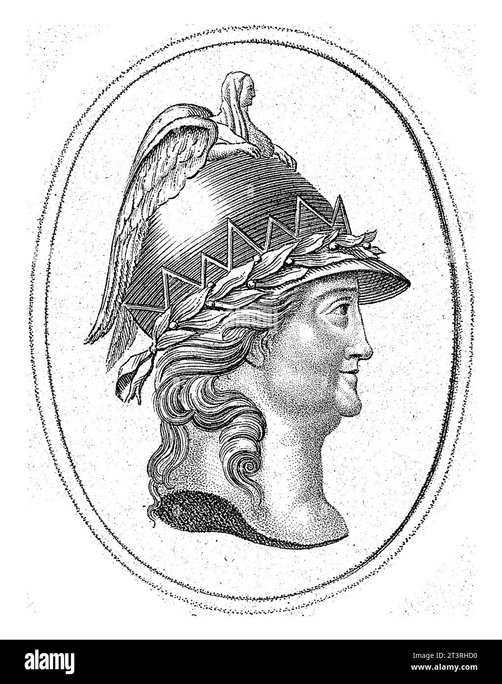 Ritratto di Caterina II la grande, sarina di Russia, Hendrik Roosing, 1786 - 1826, vintage inciso. Foto Stock