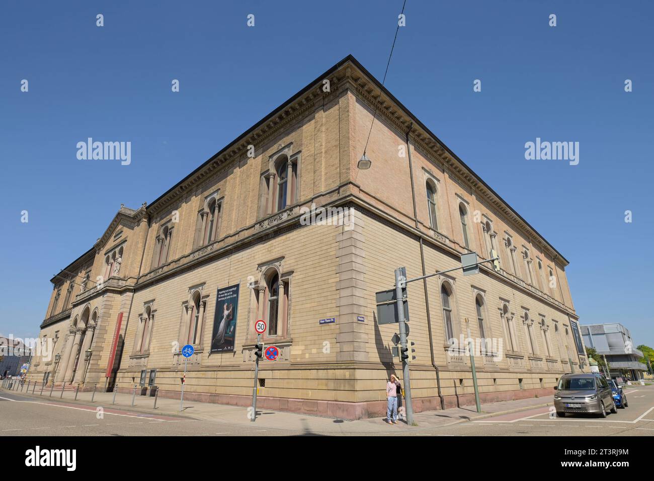 Staatliche Kunsthalle Karlsruhe, Hans-Thoma-Straße, Karlsruhe, Baden-Württemberg, Deutschland *** Staatliche Kunsthalle Karlsruhe, Hans Thoma Straße, Karlsruhe, Baden Württemberg, Germania Credit: Imago/Alamy Live News Foto Stock