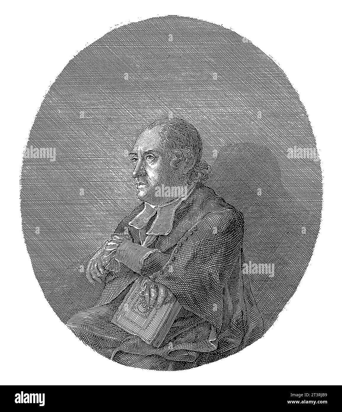 Ritratto di Joannes Baptista Schmidt, Joseph Carl Burde, dopo Josef Heidl, 1802, inciso vintage. Foto Stock