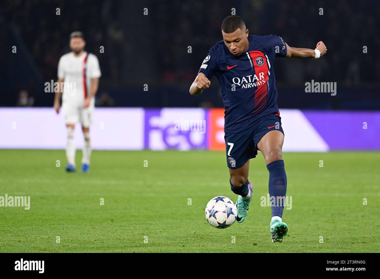 Parigi, Francia. 25 ottobre 2023. Julien Mattia/le Pictorium - partita PSG - AC Milan - 25/10/2023 - Francia/Ile-de-France (regione)/Parigi - Kylian Mbappe durante la terza partita del gruppo F di Champions League tra PSG e AC Milan al Parc de Princes il 25 ottobre 2023. Crediti: LE PICTORIUM/Alamy Live News Foto Stock