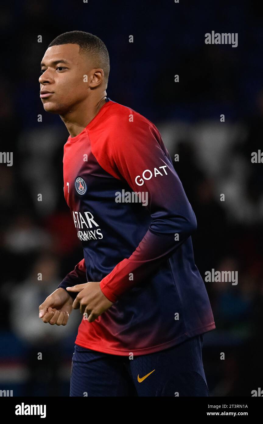 Parigi, Francia. 25 ottobre 2023. Julien Mattia/le Pictorium - partita PSG - AC Milan - 25/10/2023 - Francia/Ile-de-France (regione)/Parigi - Kylian Mbappe durante la terza partita del gruppo F di Champions League tra PSG e AC Milan al Parc de Princes il 25 ottobre 2023. Crediti: LE PICTORIUM/Alamy Live News Foto Stock