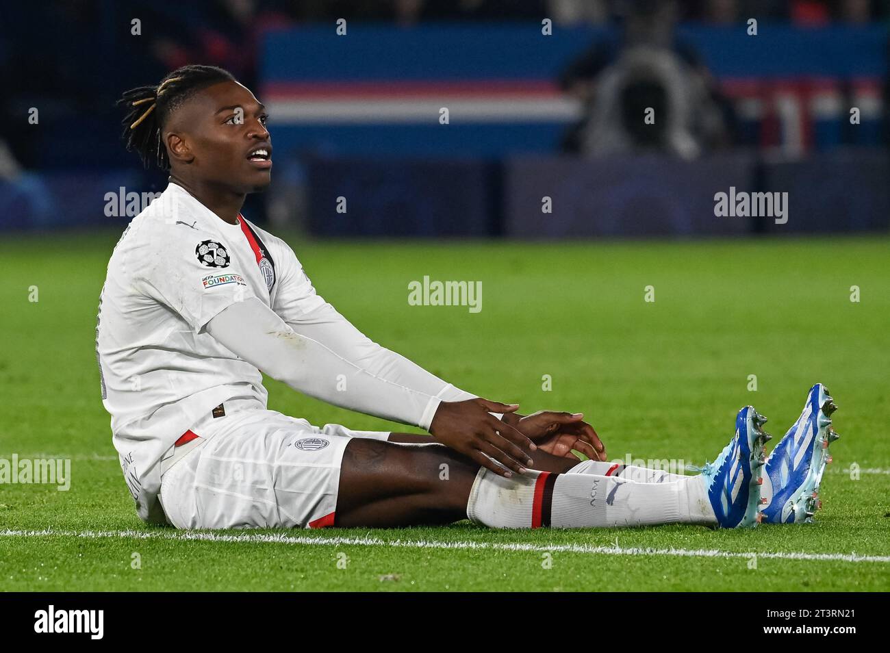 Parigi, Francia. 25 ottobre 2023. Julien Mattia/le Pictorium - partita PSG - AC Milan - 25/10/2023 - Francia/Ile-de-France (regione)/Parigi - Rafael Leao durante la terza partita del gruppo F di Champions League tra PSG e AC Milan al Parc de Princes il 25 ottobre 2023. Crediti: LE PICTORIUM/Alamy Live News Foto Stock