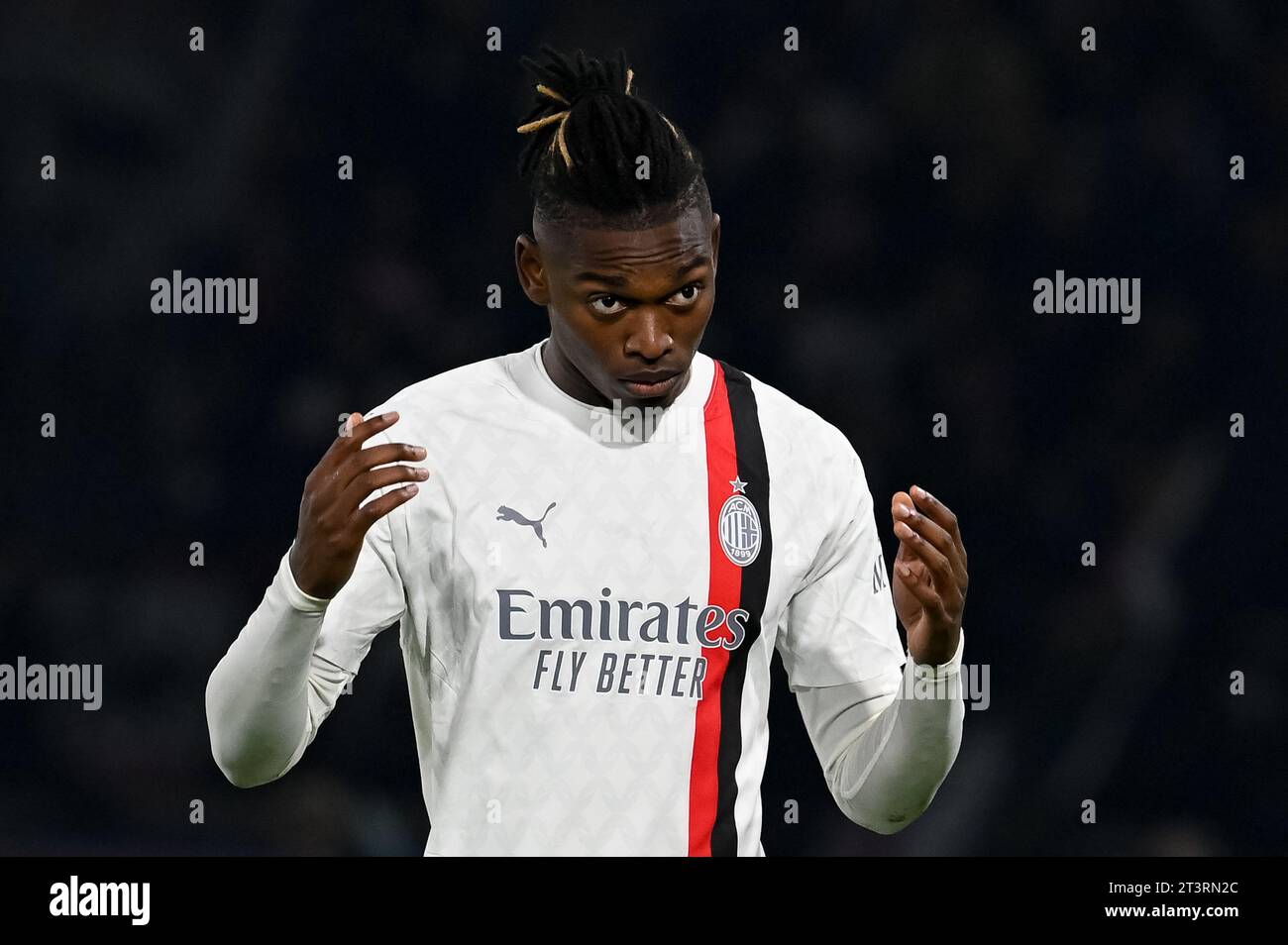 Parigi, Francia. 25 ottobre 2023. Julien Mattia/le Pictorium - partita PSG - AC Milan - 25/10/2023 - Francia/Ile-de-France (regione)/Parigi - Rafael Leao durante la terza partita del gruppo F di Champions League tra PSG e AC Milan al Parc de Princes il 25 ottobre 2023. Crediti: LE PICTORIUM/Alamy Live News Foto Stock
