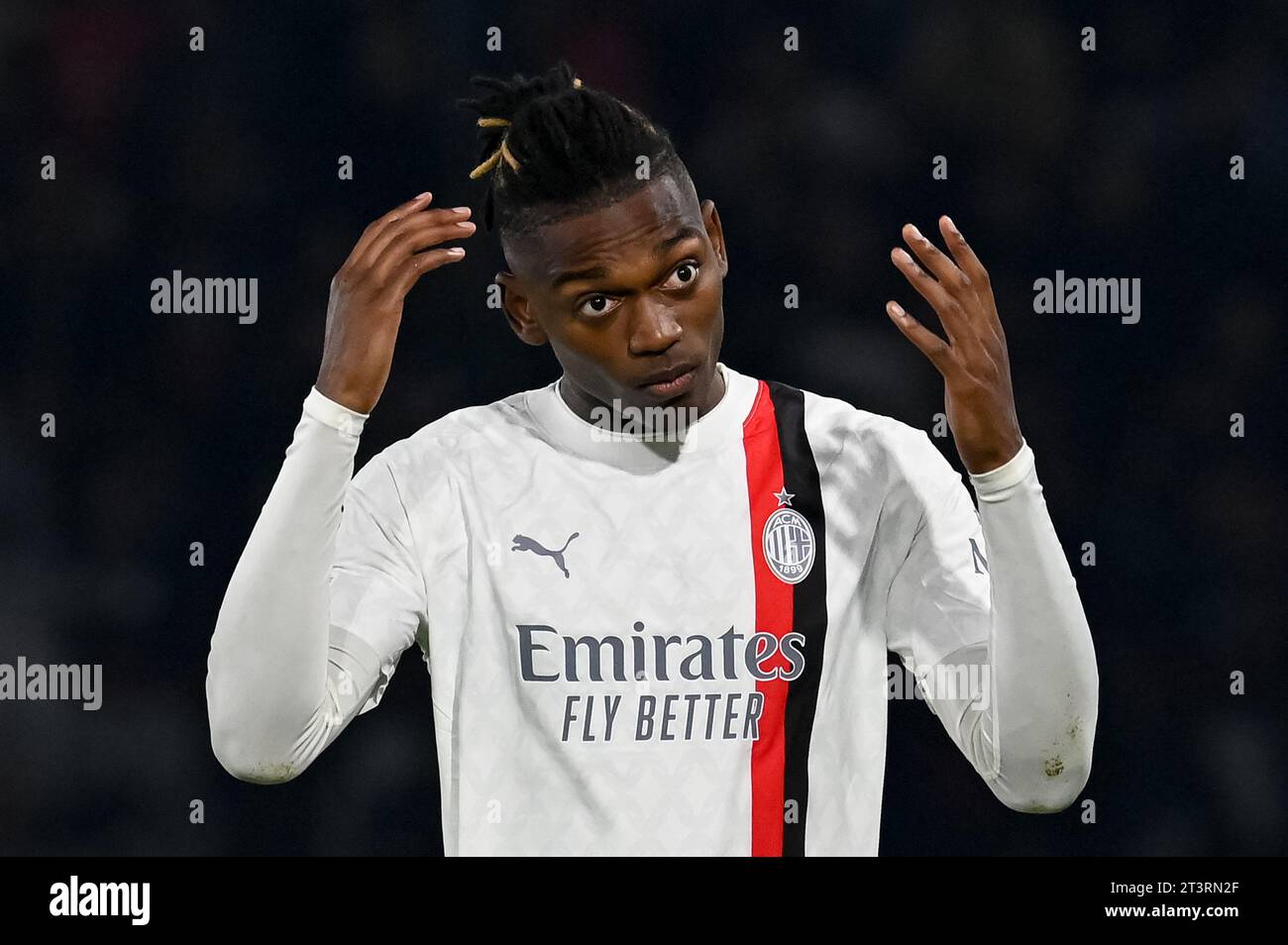 Parigi, Francia. 25 ottobre 2023. Julien Mattia/le Pictorium - partita PSG - AC Milan - 25/10/2023 - Francia/Ile-de-France (regione)/Parigi - Rafael Leao durante la terza partita del gruppo F di Champions League tra PSG e AC Milan al Parc de Princes il 25 ottobre 2023. Crediti: LE PICTORIUM/Alamy Live News Foto Stock