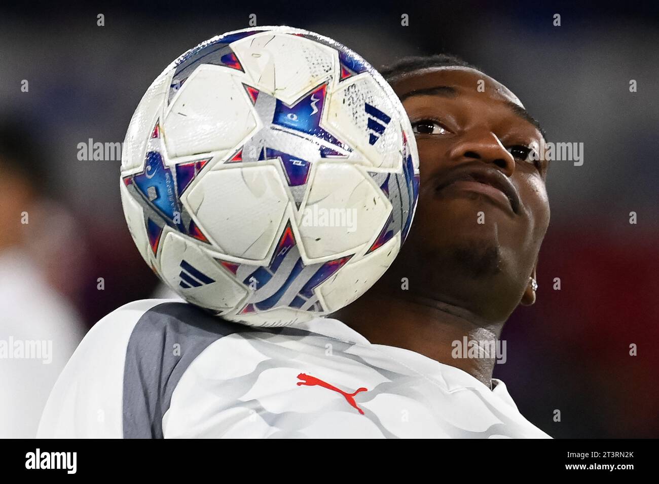 Parigi, Francia. 25 ottobre 2023. Julien Mattia/le Pictorium - partita PSG - AC Milan - 25/10/2023 - Francia/Ile-de-France (regione)/Parigi - Rafael Leao durante la terza partita del gruppo F di Champions League tra PSG e AC Milan al Parc de Princes il 25 ottobre 2023. Crediti: LE PICTORIUM/Alamy Live News Foto Stock