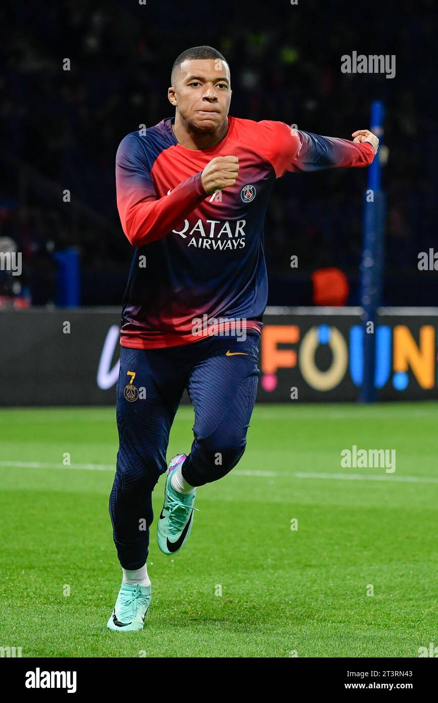 Parigi, Francia. 25 ottobre 2023. Julien Mattia/le Pictorium - partita PSG - AC Milan - 25/10/2023 - Francia/Ile-de-France (regione)/Parigi - Kylian Mbappe durante la terza partita del gruppo F di Champions League tra PSG e AC Milan al Parc de Princes il 25 ottobre 2023. Crediti: LE PICTORIUM/Alamy Live News Foto Stock