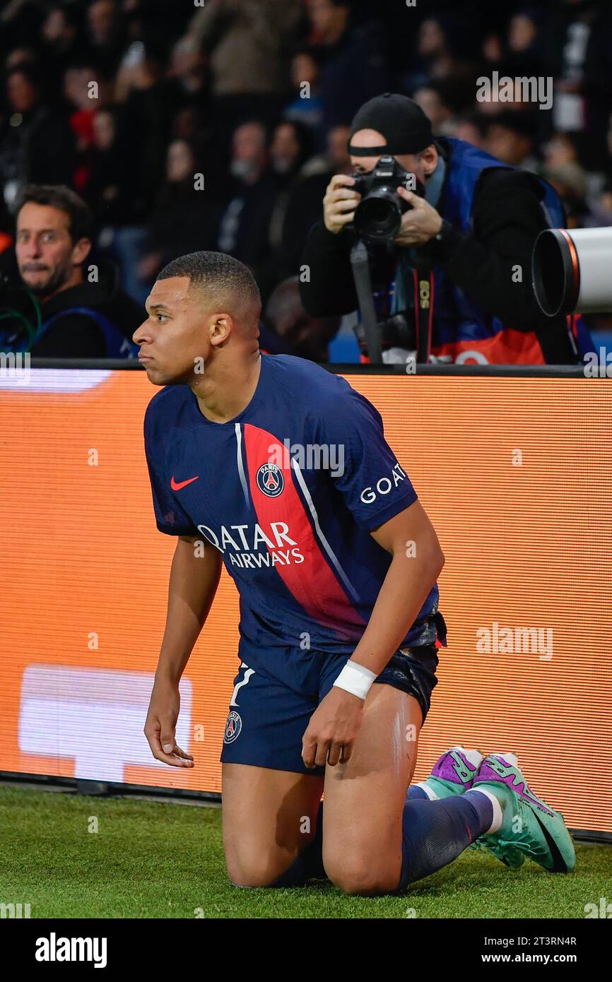 Parigi, Francia. 25 ottobre 2023. Julien Mattia/le Pictorium - partita PSG - AC Milan - 25/10/2023 - Francia/Ile-de-France (regione)/Parigi - Kylian Mbappe durante la terza partita del gruppo F di Champions League tra PSG e AC Milan al Parc de Princes il 25 ottobre 2023. Crediti: LE PICTORIUM/Alamy Live News Foto Stock