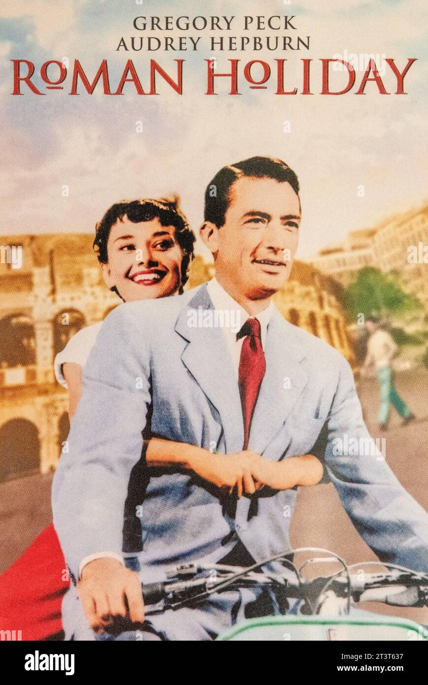 Immagine parziale per poster per il film Vacanze Romane Foto Stock