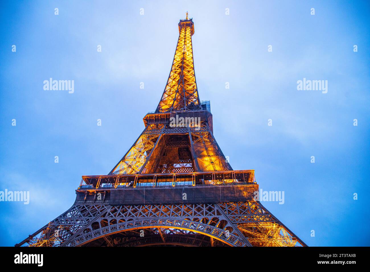 La Torre Eiffel a Parigi, Francia. Foto Stock