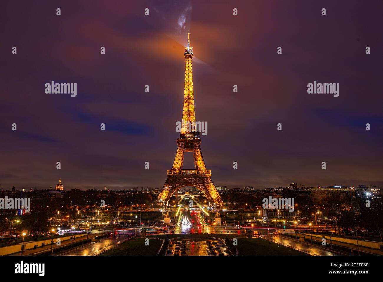 La Torre Eiffel a Parigi, Francia. Foto Stock