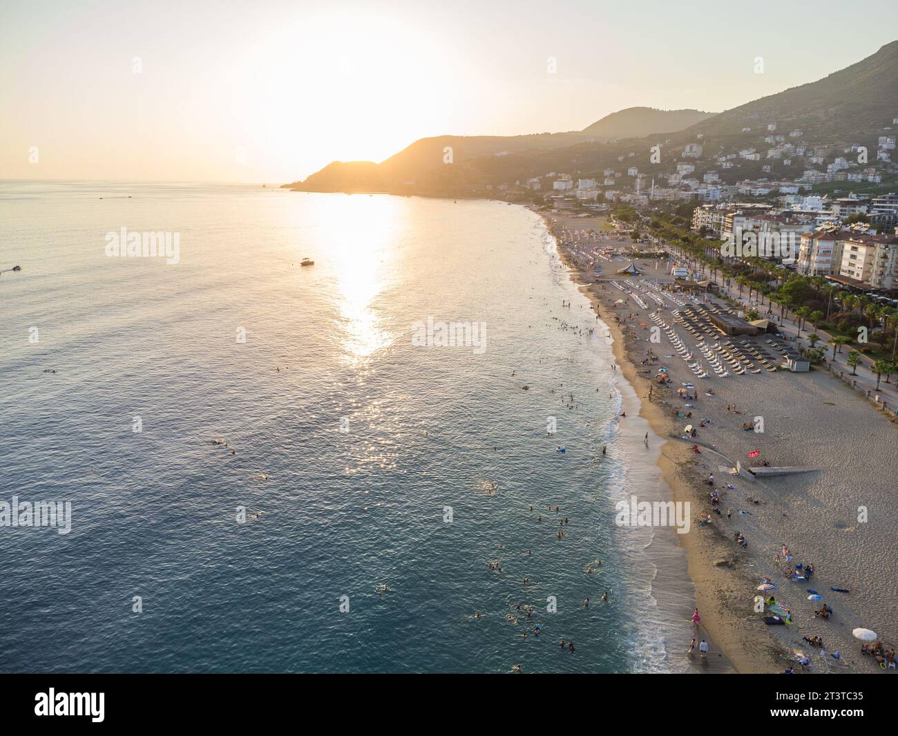 Foto del mare e della costa di Alanya Cleopatra Beach Foto Stock