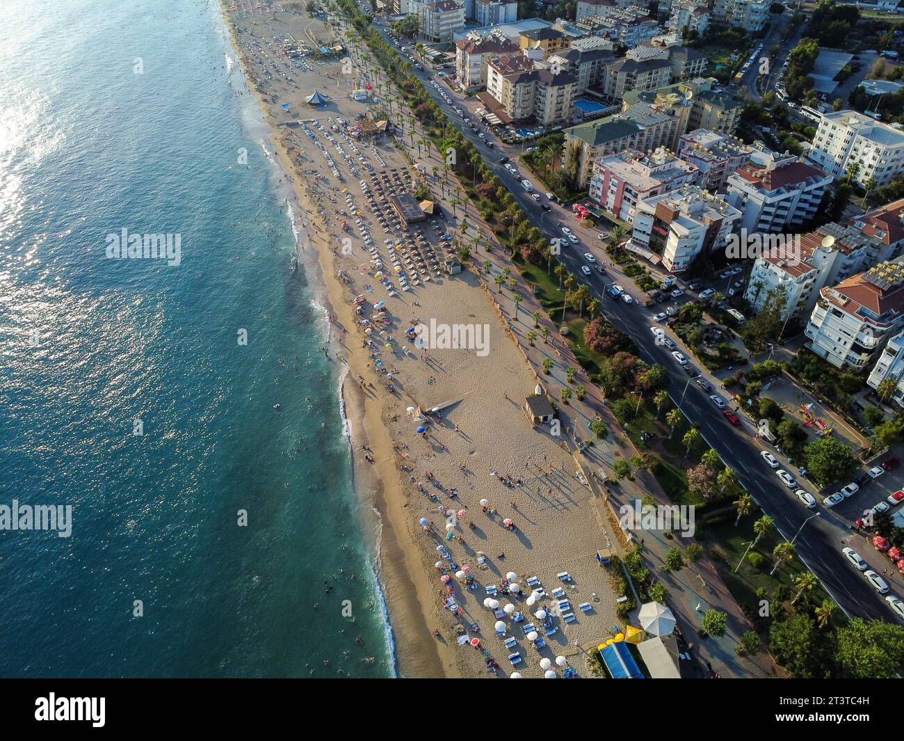 Foto del mare e della costa di Alanya Cleopatra Beach Foto Stock