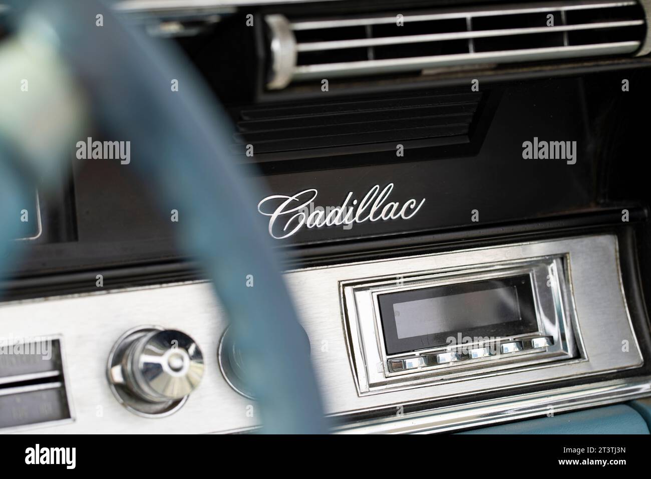 Dettagli della Cadillac vintage Foto Stock
