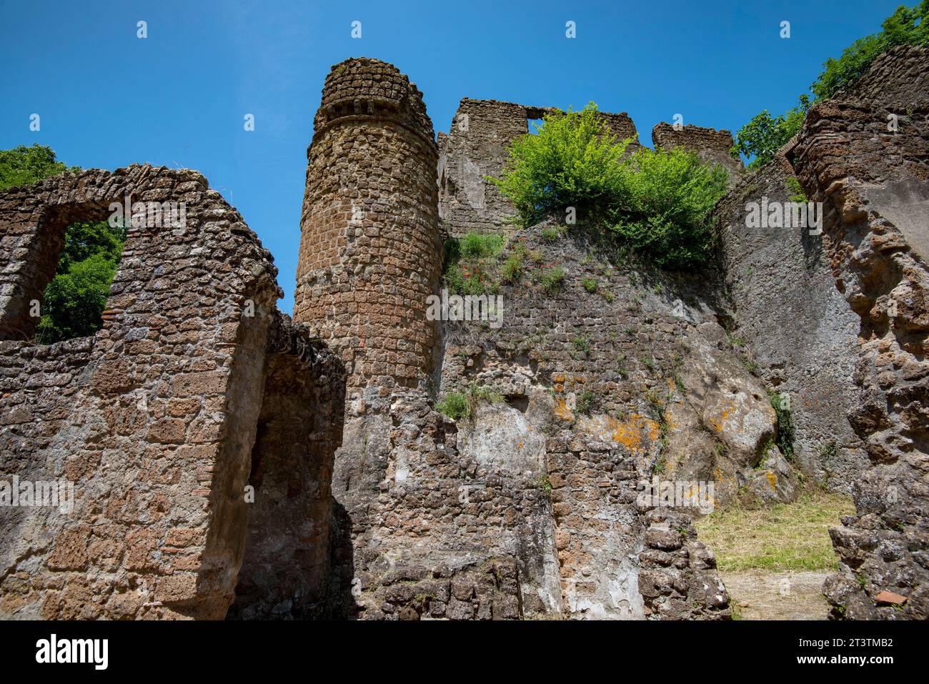 Rovine dell'Antica Monterano - Italia Foto Stock