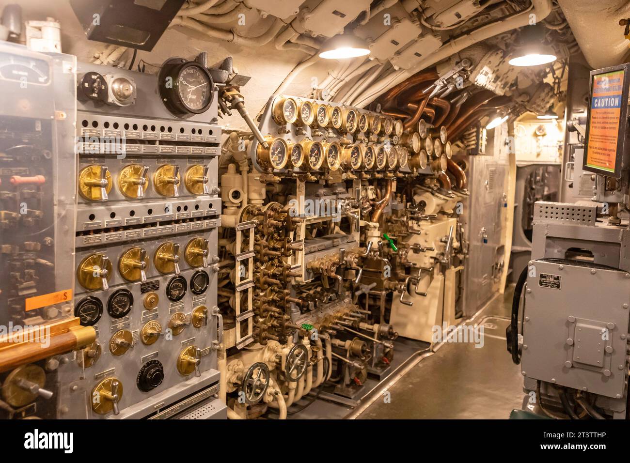 Muskegon, Michigan - la USS Silversides, un sottomarino classe Gato della seconda guerra mondiale, presso l'USS Silversides Submarine Museum. Foto Stock