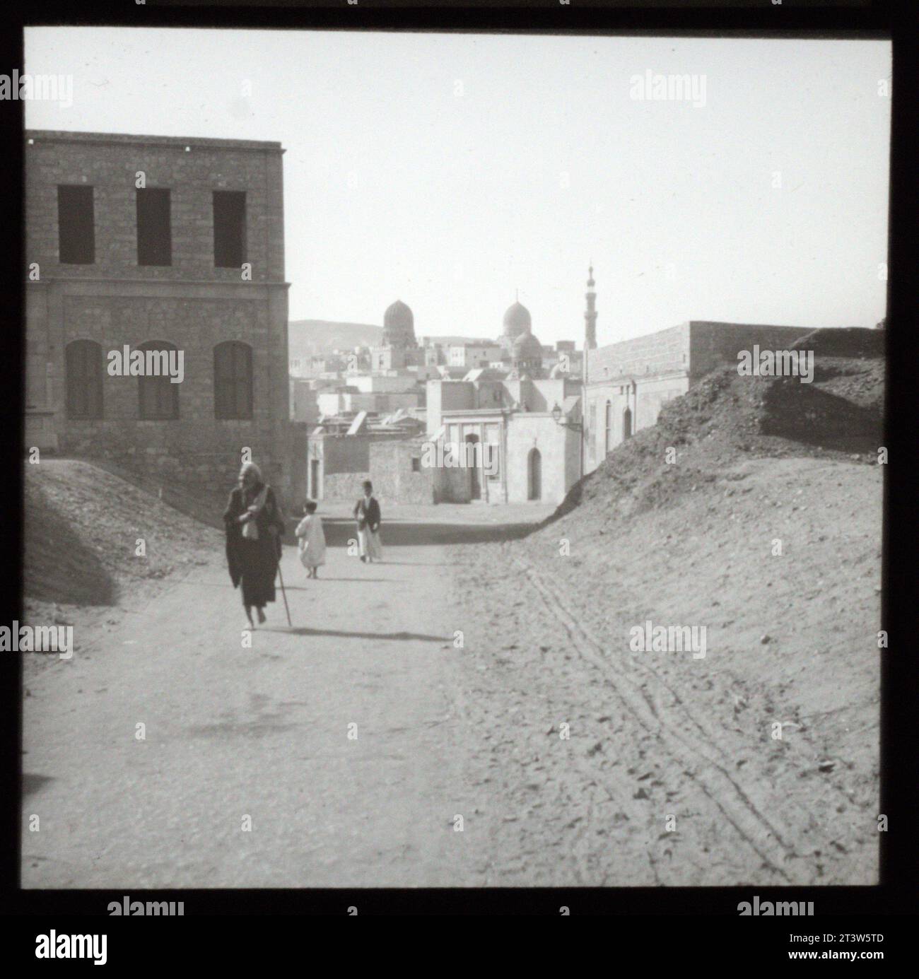 Scena di strada - Cairo degli anni '1920, Egitto Foto Stock