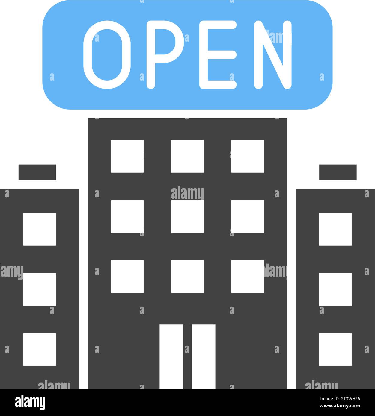 Aprire l'immagine vettoriale dell'icona. Illustrazione Vettoriale