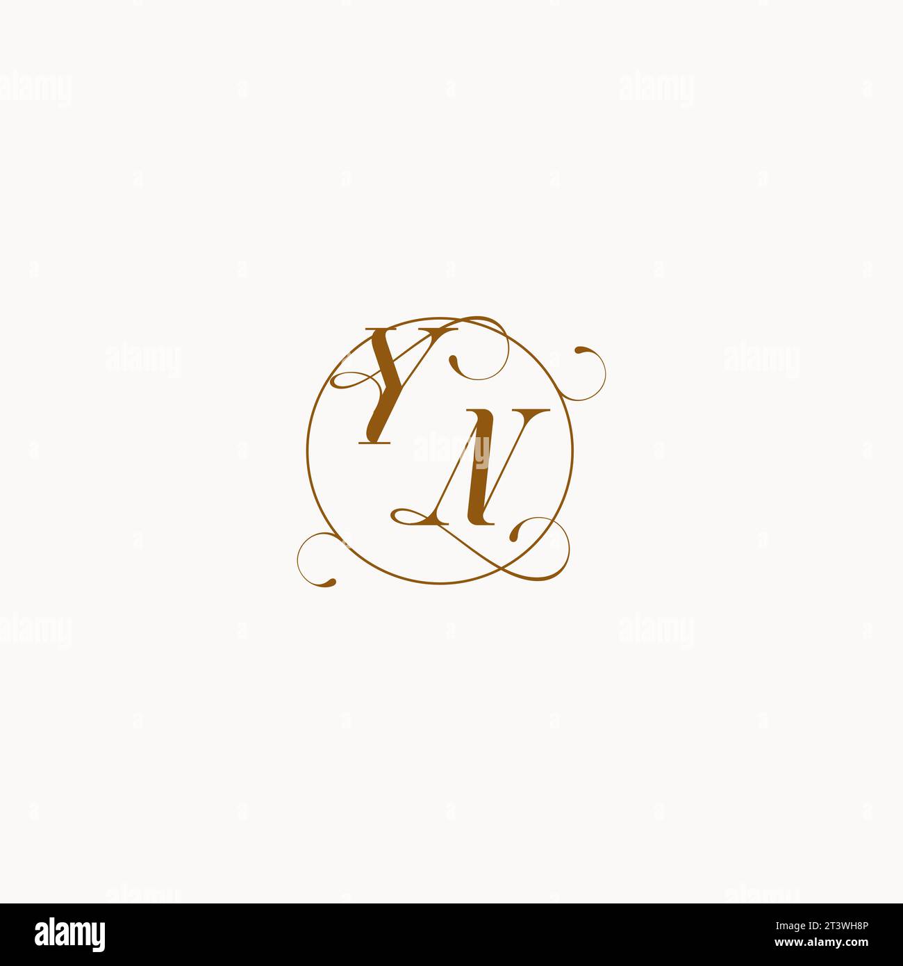 IL logo del matrimonio è UN simbolo unico del vostro matrimonio e potete usarlo sulla cancelleria del vostro matrimonio Illustrazione Vettoriale