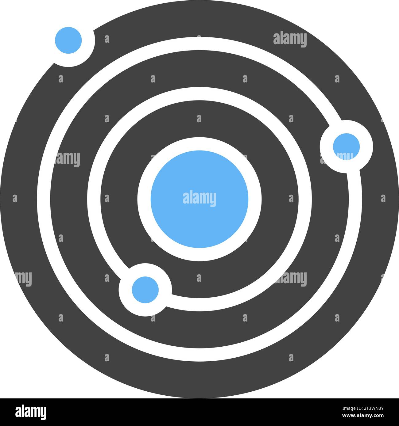 Immagine vettoriale icona orbita. Illustrazione Vettoriale