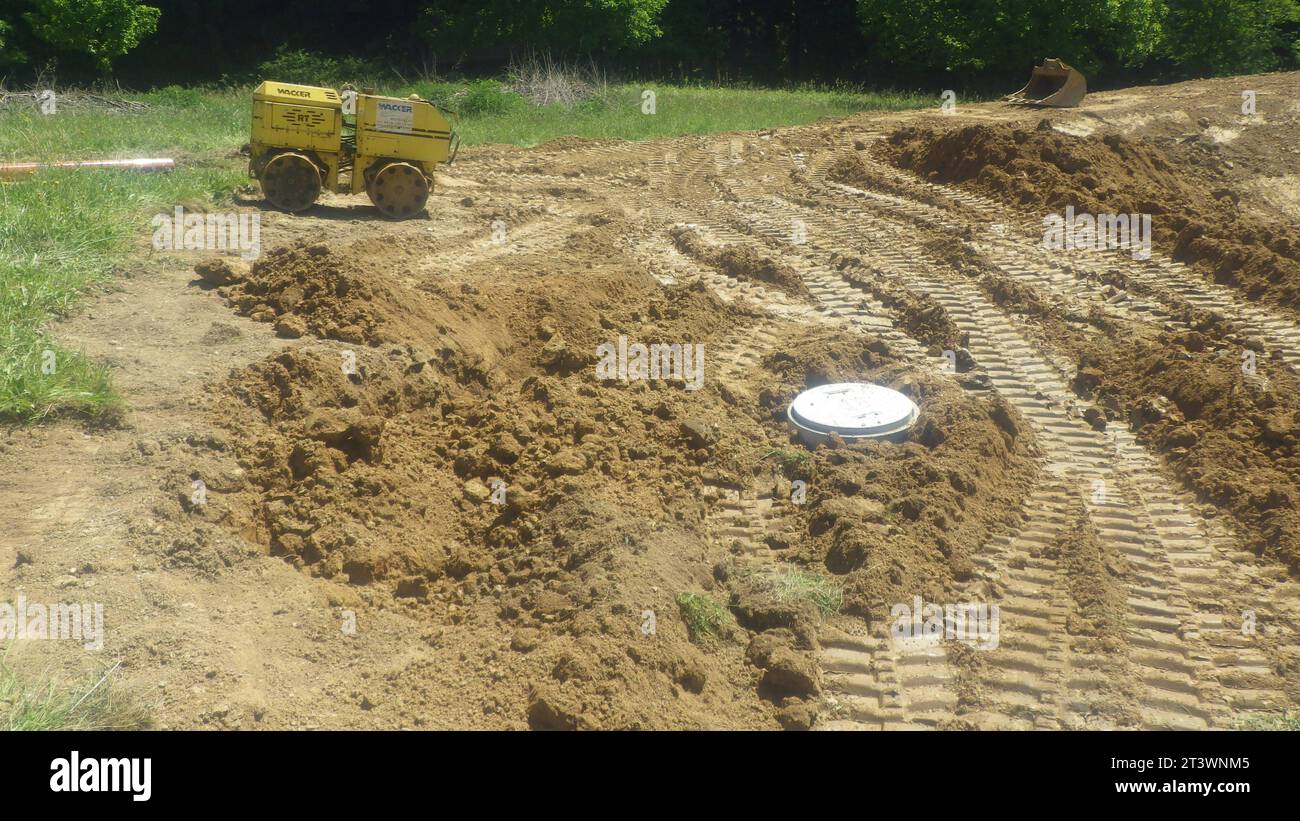 Costruzione di laghetti per la progettazione di giardini acquatici stagno e paesaggio naturale credito: Imago/Alamy Live News Foto Stock