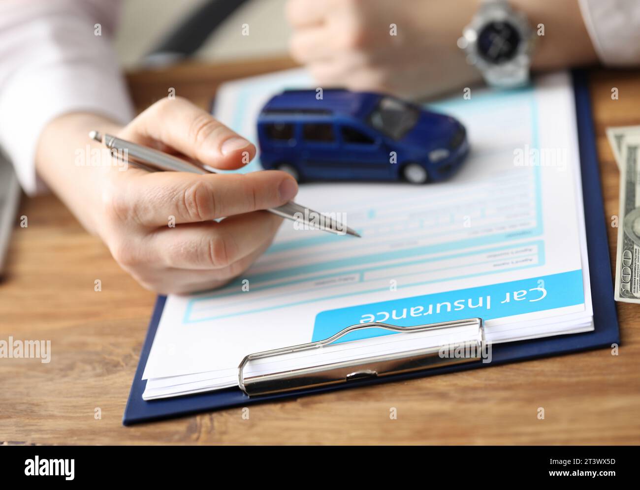 Riunione in ufficio avvocato Foto Stock