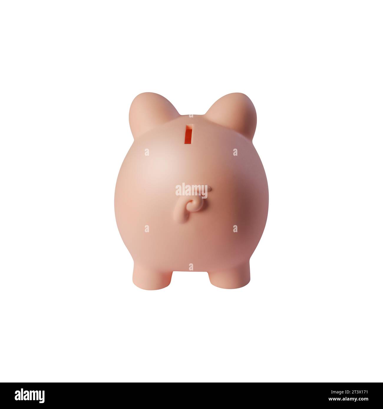 Vista sul retro di Piggy Bank: Investimenti, risparmi e concetto di budget Foto Stock