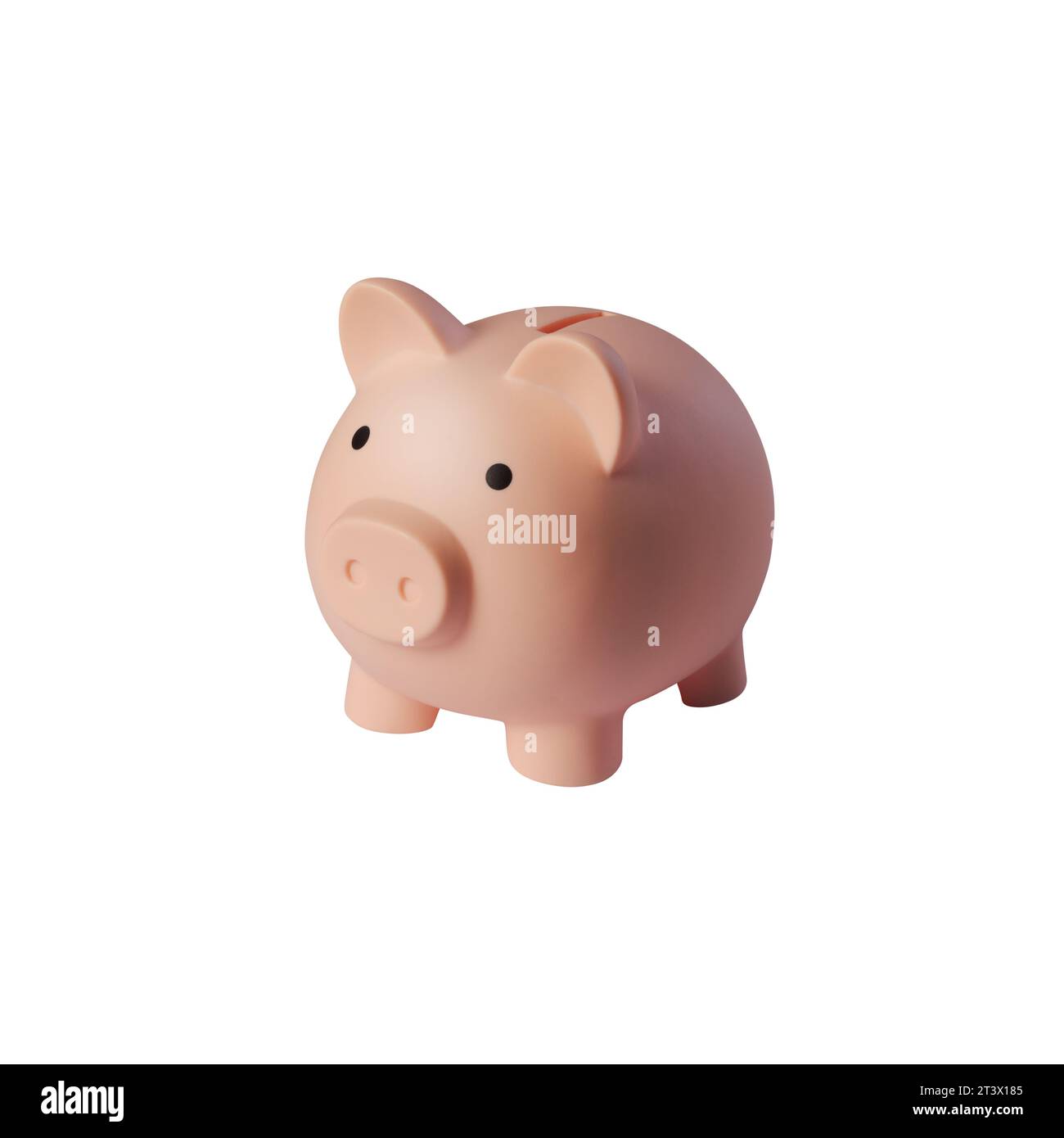 Carino salvadanaio rosa: Risparmio, investimenti e concetto di budget Foto Stock