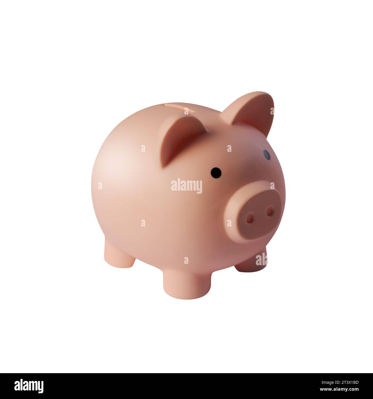 Carino salvadanaio rosa: Risparmio, investimenti e concetto di budget Foto Stock