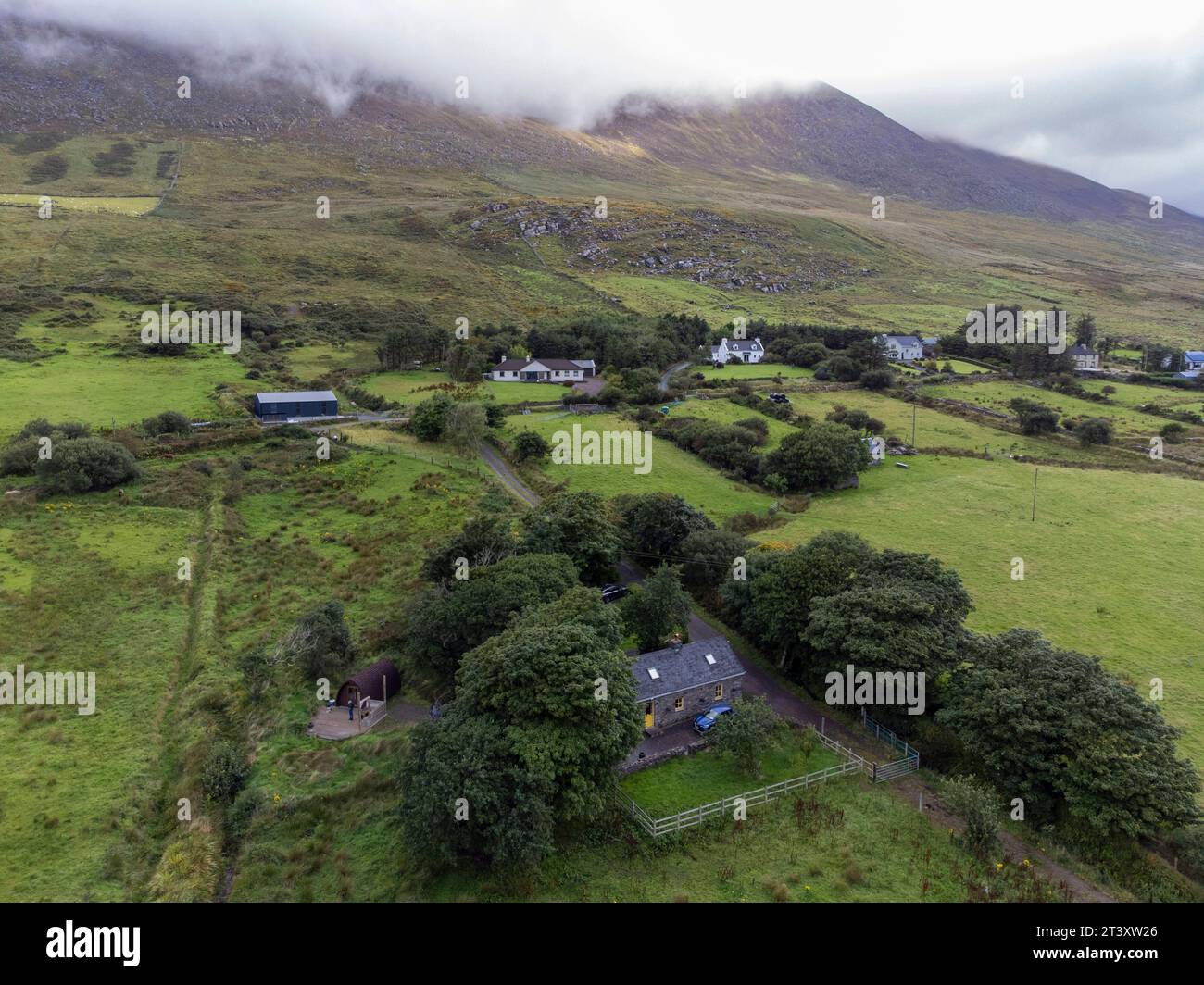 Castlequin Loop Walk, Cahersiveen, Irlanda, Regno Unito. Foto Stock