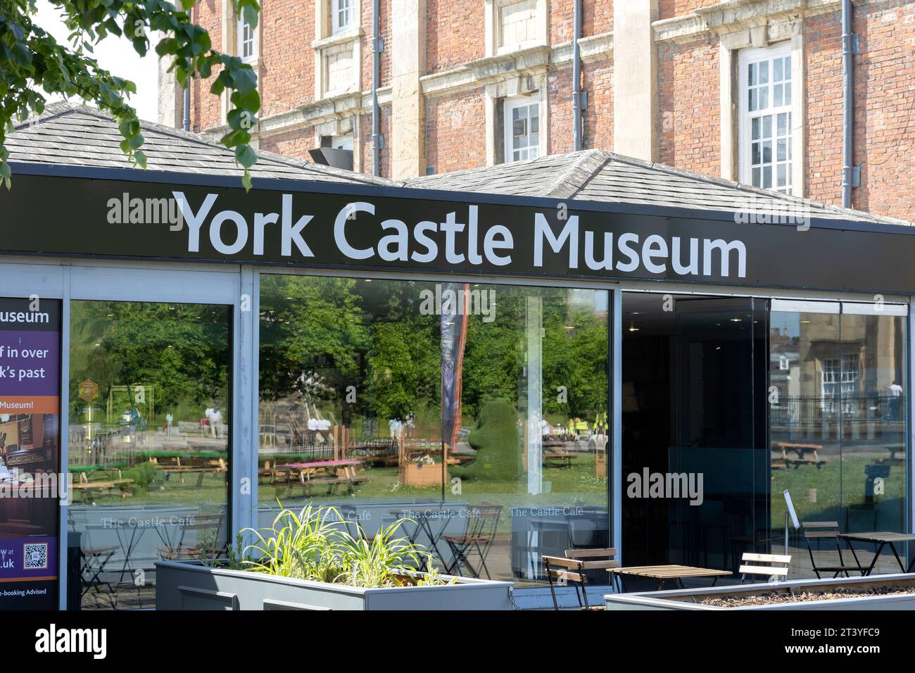 Ingresso al Museo del Castello di York York Yorkshire Inghilterra Foto Stock