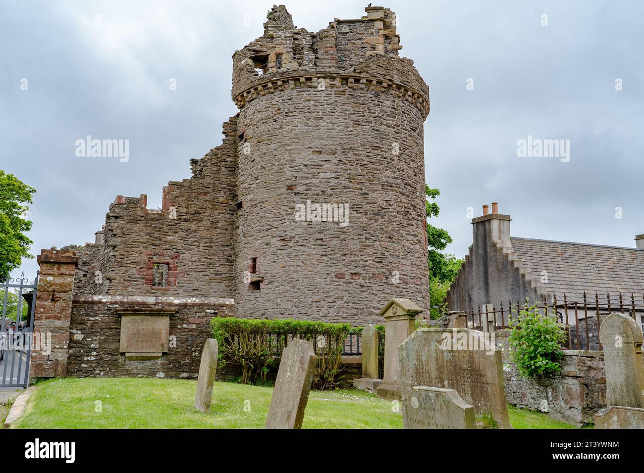 I palazzi di Bishop e Earl a Kirkwall, in Scozia Foto Stock