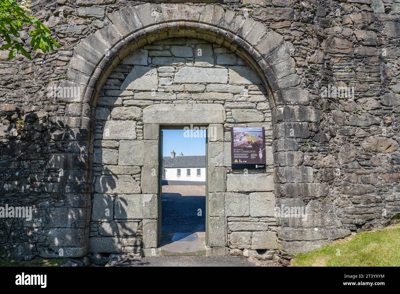 Fort Charlotte a Lerwick, Scozia Foto Stock