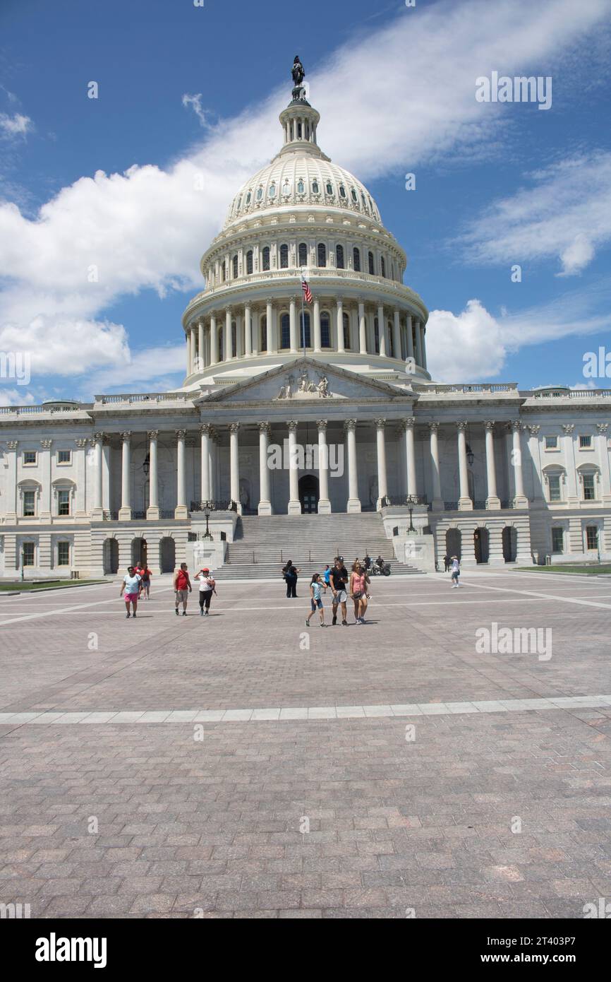 Cupola del Congresso in marmo bianco a Washington DC Foto Stock
