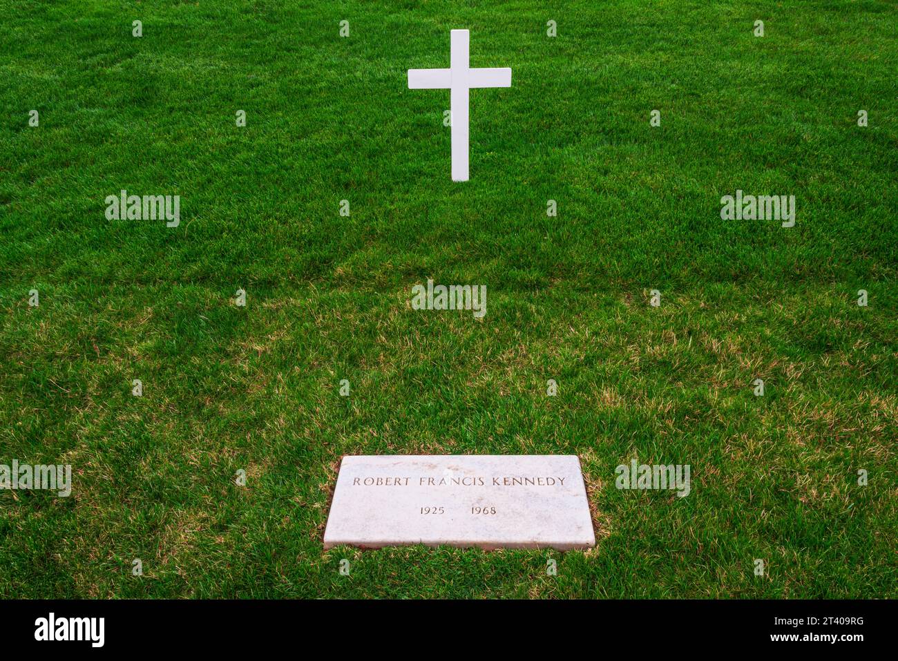Tomba di Robert F. Kennedy, cimitero nazionale di Arlington, Arlington, Virginia USA Foto Stock