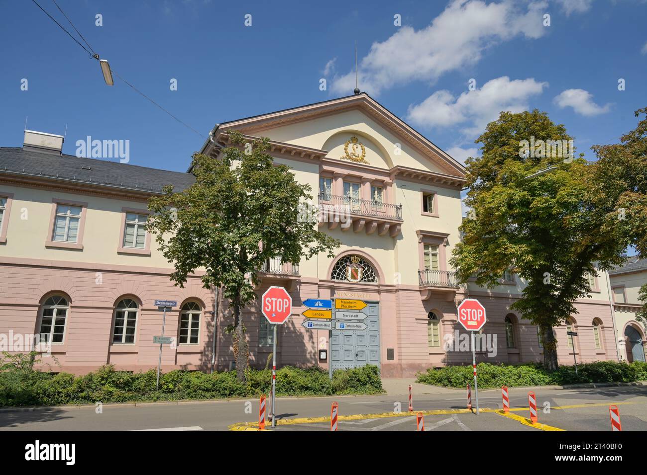 Münzstätte, Staatliche Münzen Baden-Württemberg, Stephanienstraße, Karlsruhe, Baden-Württemberg, Deutschland Foto Stock