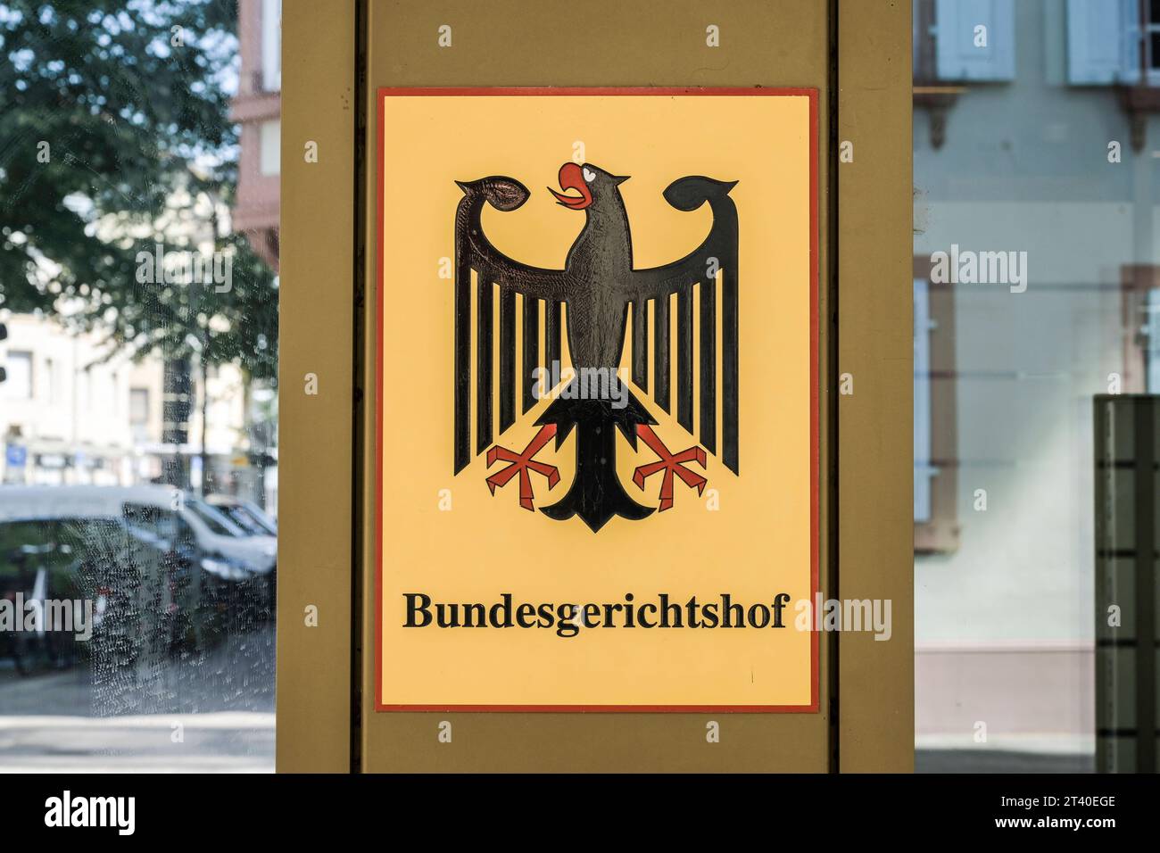 Bundesgerichtshof BGH, Herrenstraße, Karlsruhe, Baden-Württemberg, Deutschland *** Corte federale di giustizia BGH, Herrenstraße, Karlsruhe, Baden Württemberg, Germania credito: Imago/Alamy Live News Foto Stock