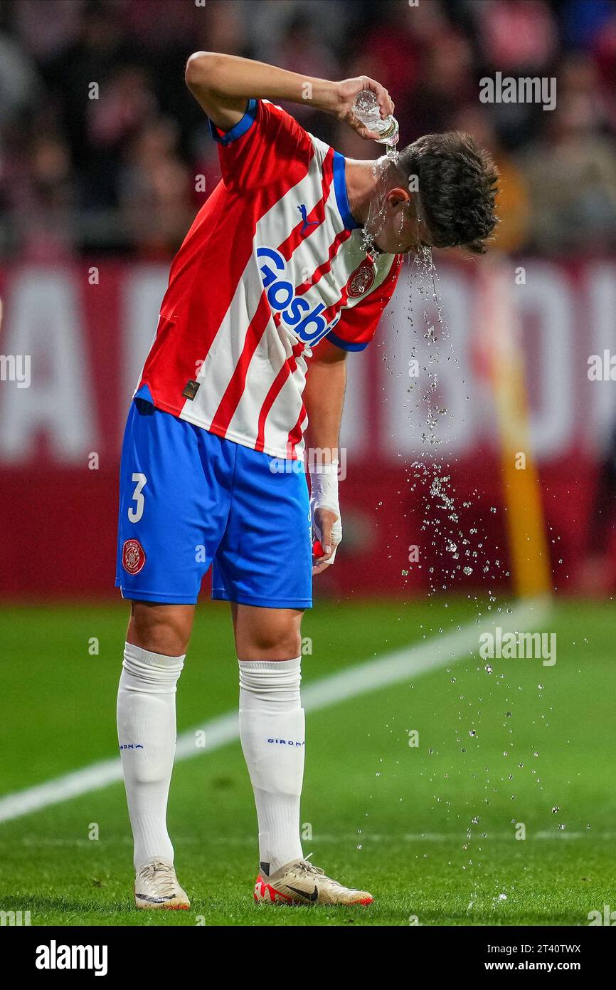 Girona, Spagna. 27 ottobre 2023. Miguel Gutierrez del Girona FC durante la partita la Liga EA Sports tra Girona FC e RC Celta ha giocato al Montilivi Stadium il 27 ottobre 2023 a Girona, in Spagna. (Foto di Bagu Blanco/PRESSINPHOTO) crediti: PRESSINPHOTO SPORTS AGENCY/Alamy Live News Foto Stock