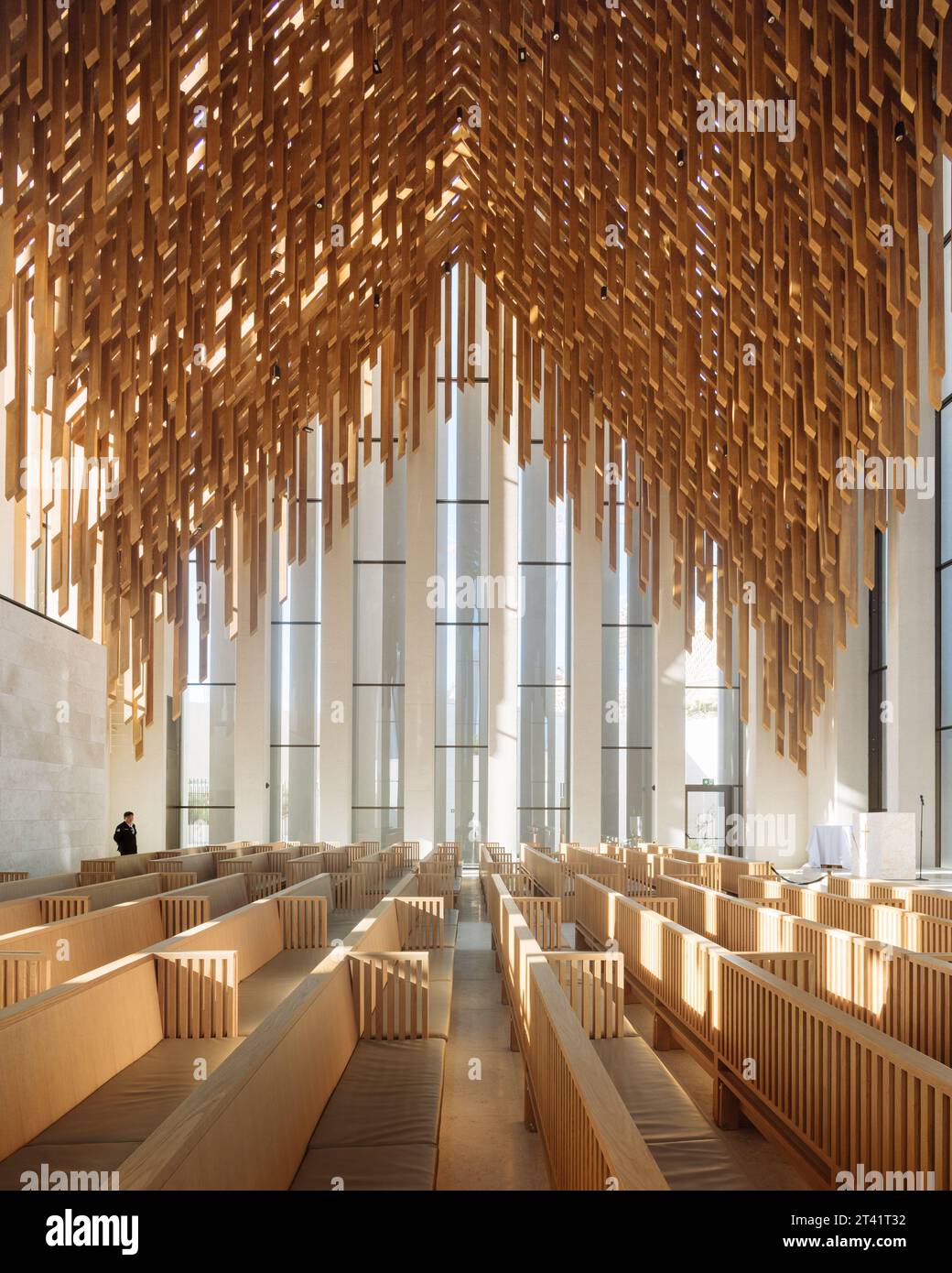 L'Abrahamic Family House, Abu Dhabi. Adjaye Associates. Foto Stock
