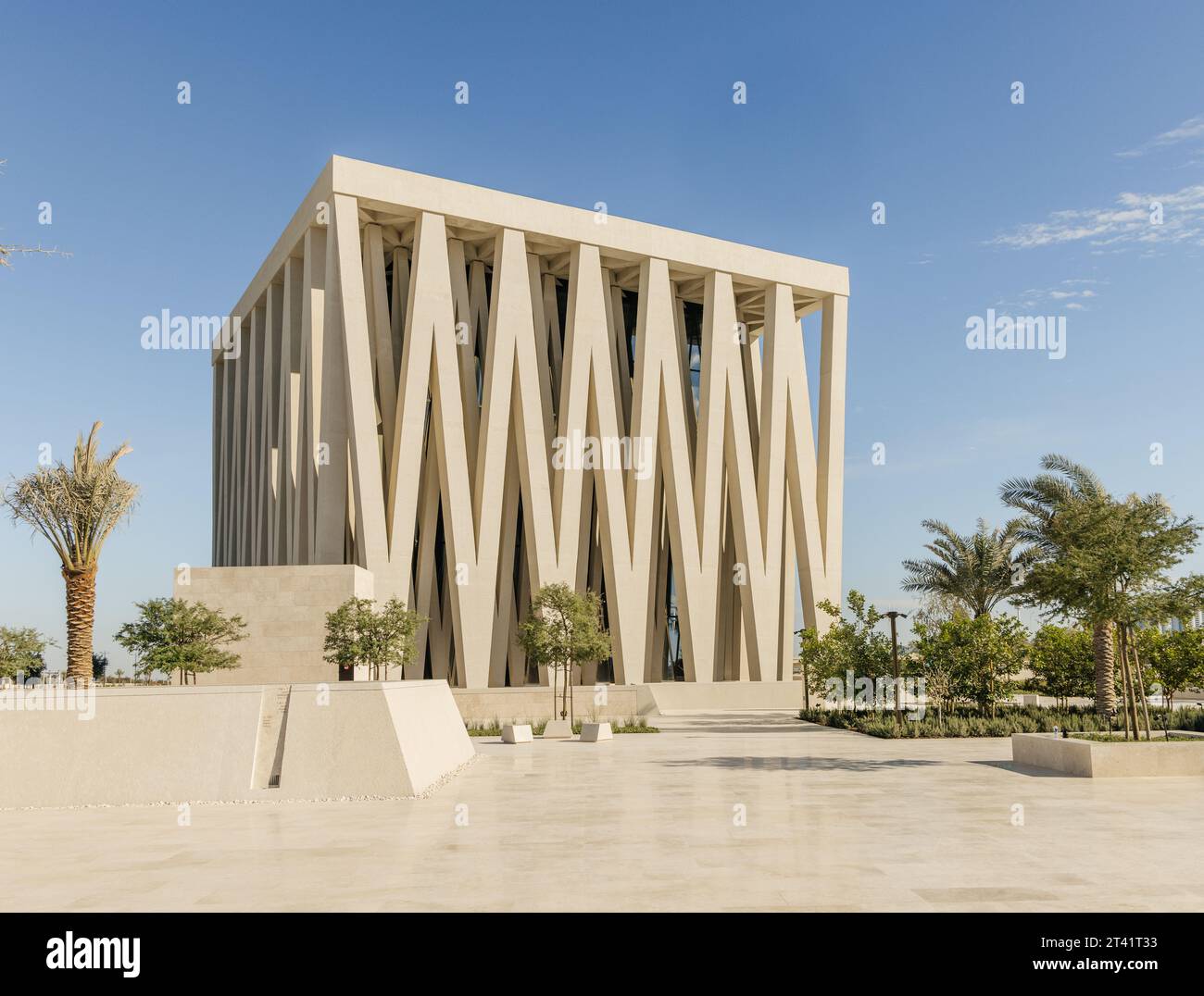 L'Abrahamic Family House, Abu Dhabi. Adjaye Associates. Foto Stock