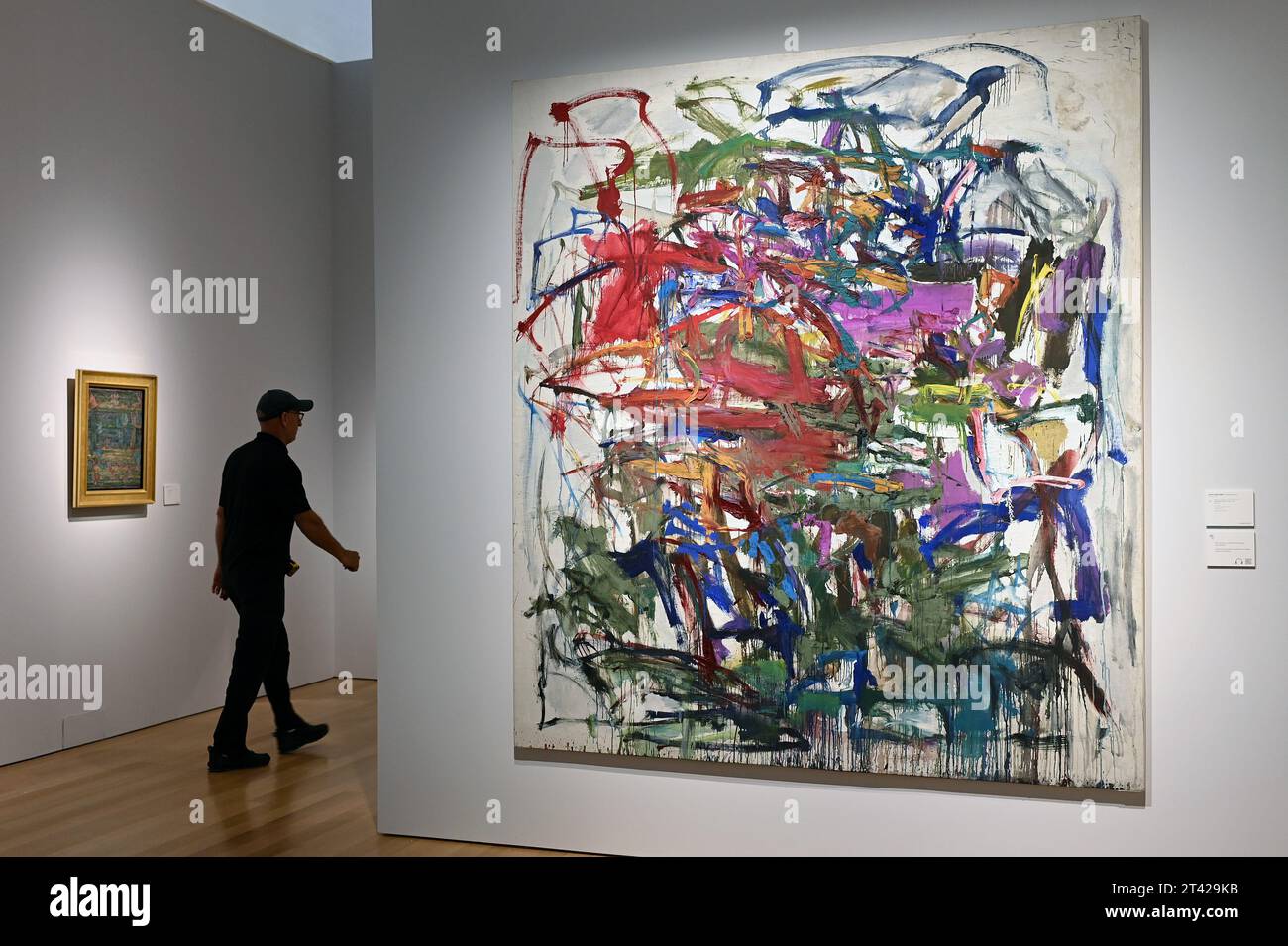 New York, USA. 27 ottobre 2023. Joan Mitchell's Untitled in mostra all'anteprima stampa Christie's Fall 20/21 Marquee Week, New York, NY, 27 ottobre 2023. (Foto di Anthony Behar/Sipa USA) credito: SIPA USA/Alamy Live News Foto Stock